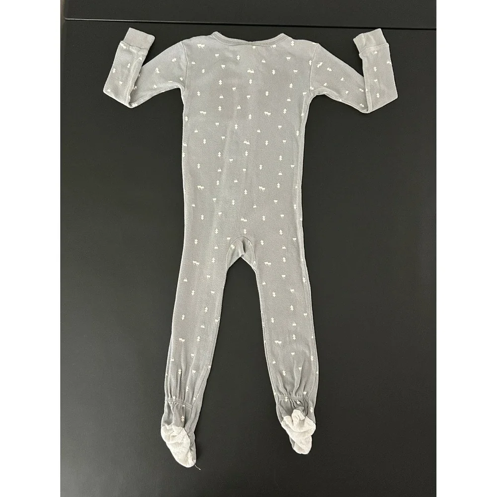 Gerber Baby Boy Gray Mountain Tree Print Footed Pajama Sleeper 24 Months 1490